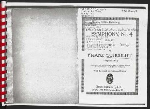 Symphony No. 4 : C minor (Tragic) : D. 417