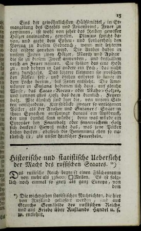 Historische und statistische Uebersicht der Macht des russischen Staates.