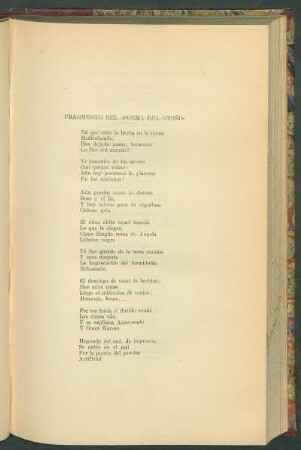Fragmento del "Poema del otoño"