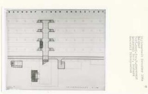 Bahnhof (Diplomarbeit bei Kurt Dübbers): Grundriss Untergeschoss 1:200