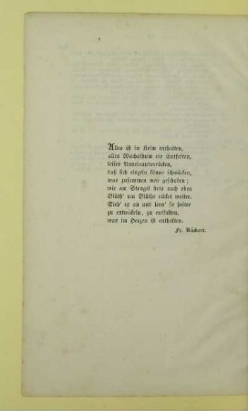 [Gedicht nach Fr. Rückert]