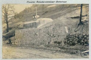 Foto des Zwischenbehälters Eschelmer für den Wasserleitungsbau Schnierlach (Lapoutroie) - Eschelmer (Hachimette)
