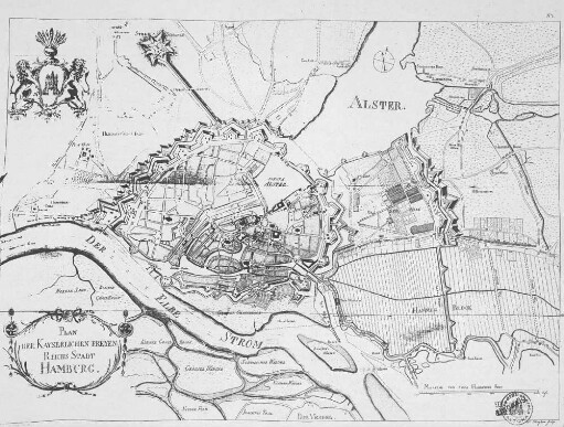 Plan der Kayserlichen freyen Reichs Stadt Hamburg.