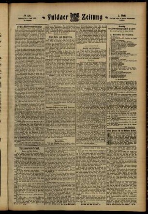 Zweite Ausgabe vom Dienstag, den 04. Juni 1912.