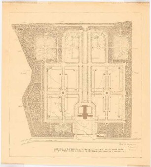 Friedhof, Wanne: Entwurf Lageplan 1:1000