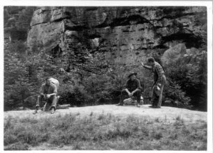 Felsenbühne Rathen. "Der Schatz im Silbersee" von Karl May. Aufführung 1941 oder 1942 (1940: Wild-West-Spiele nach Karl May mit "Schatz im Silbersee" und "Ölprinz" mit dem Zirkus Sarrasani)