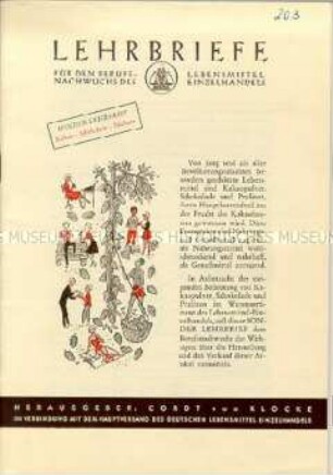 Lehrheft zur Berufsausbildung im Lebensmittelhandel - Sachkonvolut