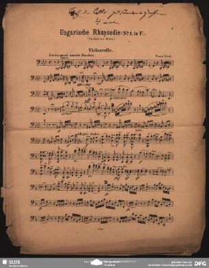 Ungarische Rhapsodie (Franz Liszt) - vlc, b