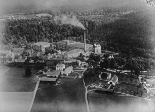 Baumwollspinnerei, Falkenau b. Flöha, Luftbild