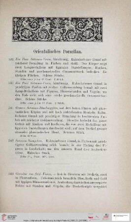 Orientalisches Porzellan (Nr. 539 - 643)