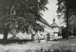 Darmstadt, Jagdschloß Kranichstein : Darmstadt. Jagdschloß Kranichstein (1571-1579; J. Kesselhut) mit Eckrundturm (1739-1768)