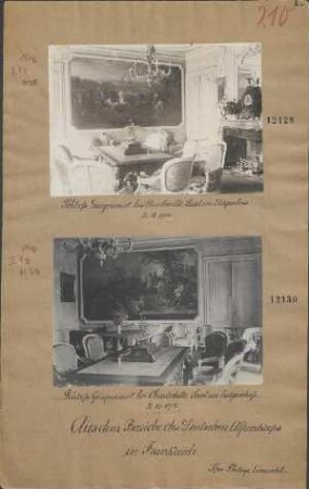 Schloß Guignicourt bei Charleville, Saal im Erdgeschoß