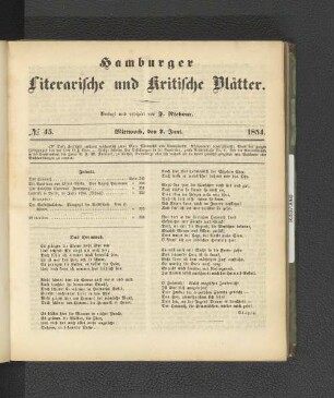 No. 45. 7. Juni 1854