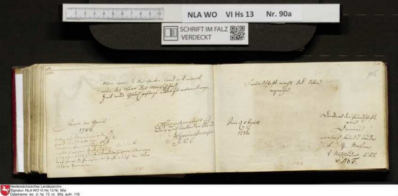 Stammbuch des Ernst Philipp Ludwig Zellmann (1763-1795) aus
                           Braunschweig
