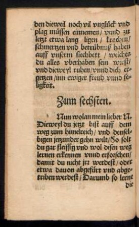 Zum sechsten.