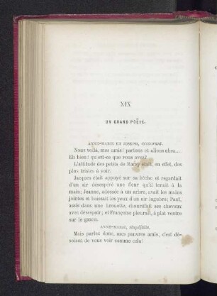 XIX Un grand poete.