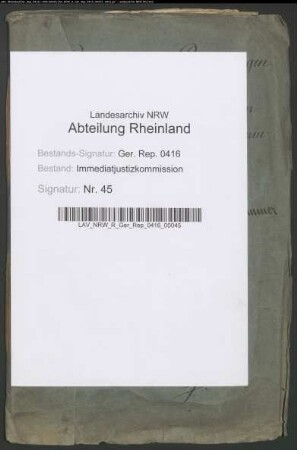 Einführung der preußischen Gesetzgebung in das Herzogtum Westfalen.