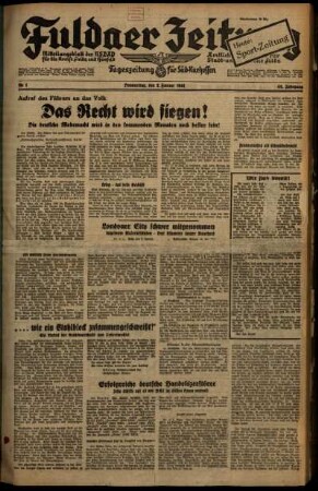 1941: Fuldaer Zeitung