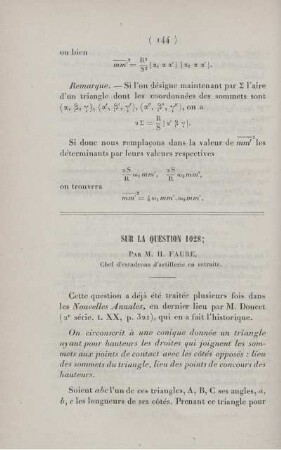 Sur la question 1028.