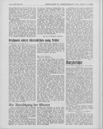 Die Vereidigung der Pfarrer