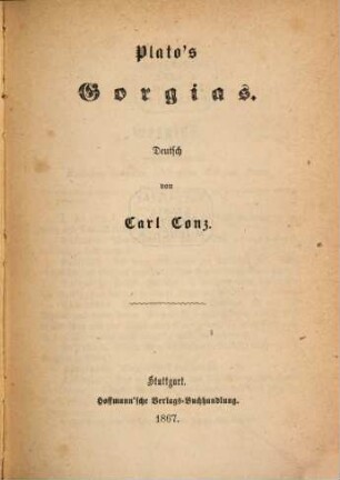 Plato's ausgewählte Werke, 8
