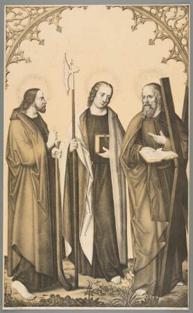 Die hll.Jacobus der Jüngere,Mathias und Andreas