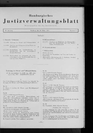 Änderung der Dienst- und Vollzugsordnung