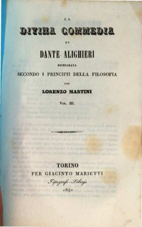 La divina commedia di Dante Alighieri, 3