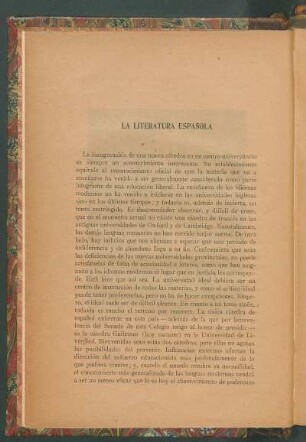 La literatura española