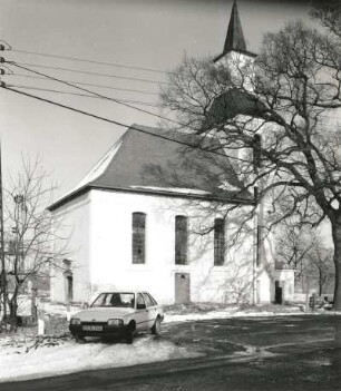 Laußig-Gruna. Dorfkirche Gruna (1715; H. Korb?). Ansicht von Südwest