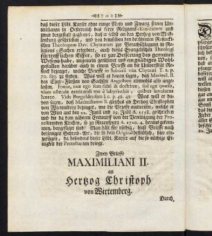 32-39, Zwey Brieffe Maximilani II.