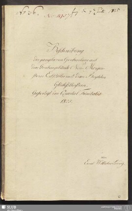 Beschreibung der gangbaren Grubenbaue auf den Grubengebäude Neu-Morgenstern Erbstolln mit dem Beylehn Glücksilberstern - 18.6614 4.