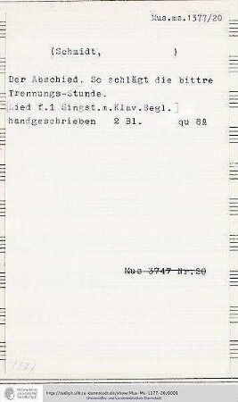 Der Abschied