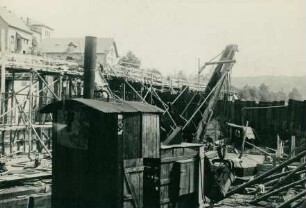 Wehr- und Schleusenbau Diez an der Lahn, Deutschland, ohne Datum