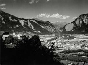 Blick von Mastrils ins Tal der Landquart