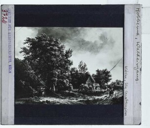 Hobbema, Waldlandschaft mit einem Bauernhof (New York F&C)