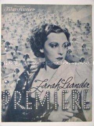 Filmzeitschrift zum Tobis-Spielfilm "Premiere" mit Zarah Leander und Theo Lingen