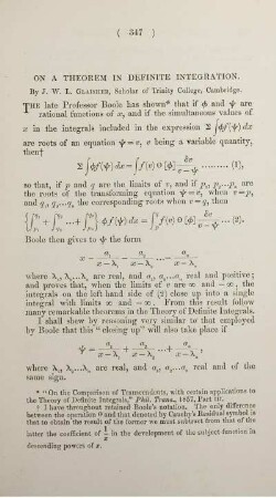 On a theorem in definite integration.