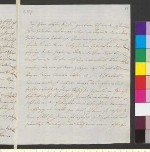 Brief von Körner, Christian Gottfried an Goethe, Johann Wolfgang von