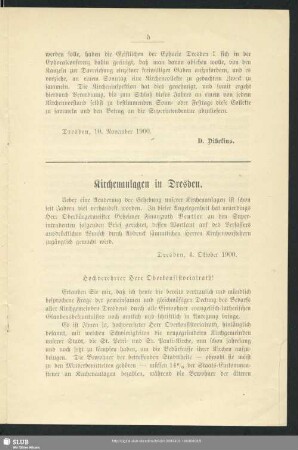 Kirchenanlagen in Dresden