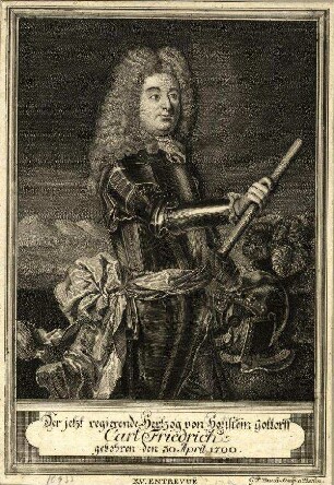 Bildnis von Karl Friedrich (1700-1739) Herzog von Schleswig-Holstein-Gottorf