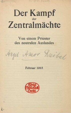 Der Kampf der Zentralmächte
