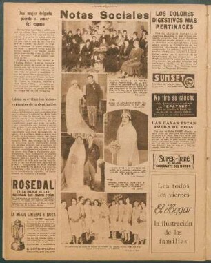 Notas sociales [Fotografías]