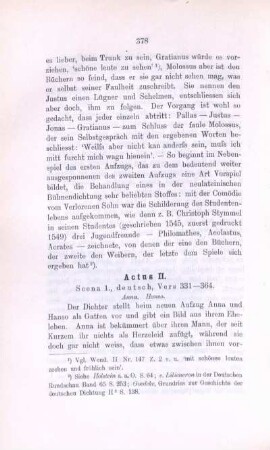 Actus II. Scena 1., deutsch, Vers 331 - 364. Anna. Hanso.