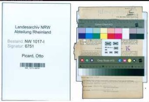 Entnazifizierung Otto Picard , geb. 29.06.1900 (Geschaeftsleiter)
