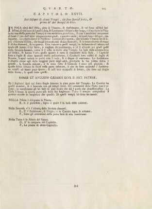 Capitolo XXVII. Dei Disegni di alcuni Tempij, che sono fuori d' Italia, O prima de' due Tempij di Pola