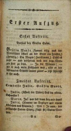 Die beschämte Eifersucht : Ein Lustspiel in 2 Aufzügen
