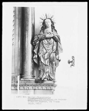 Heilige Agathe (rechte Seitenfigur)