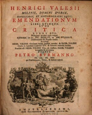 Emendationum libri quinque
