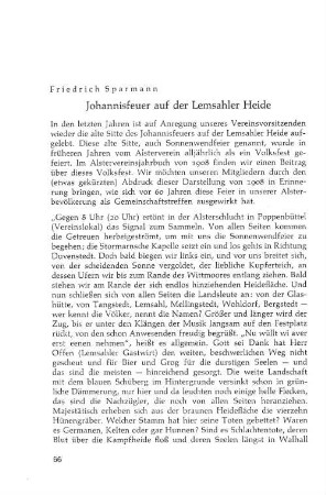 Johannisfeuer auf der Lemsahler Heide